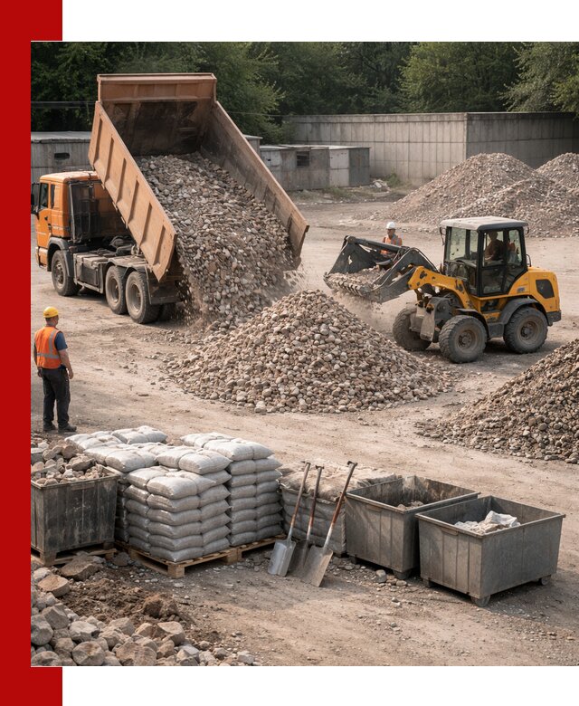 Вторичные материалы для отсыпки в Россоши — поставка и доставка