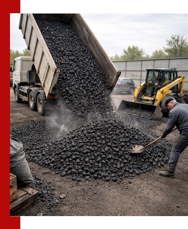 Доставка угля орех в Россоши оптом и в розницу