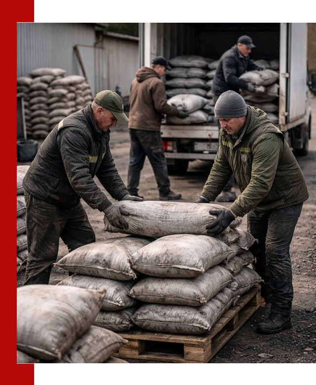 Доставка угля в мешках по выгодным ценам в Россоши