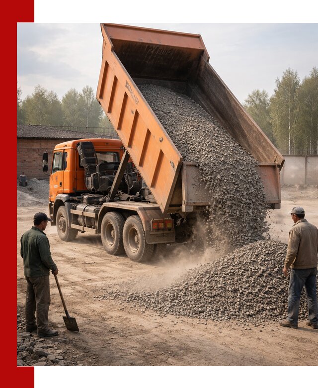 Доставка самосвалом 20 м3 в Россоши быстро и надежно