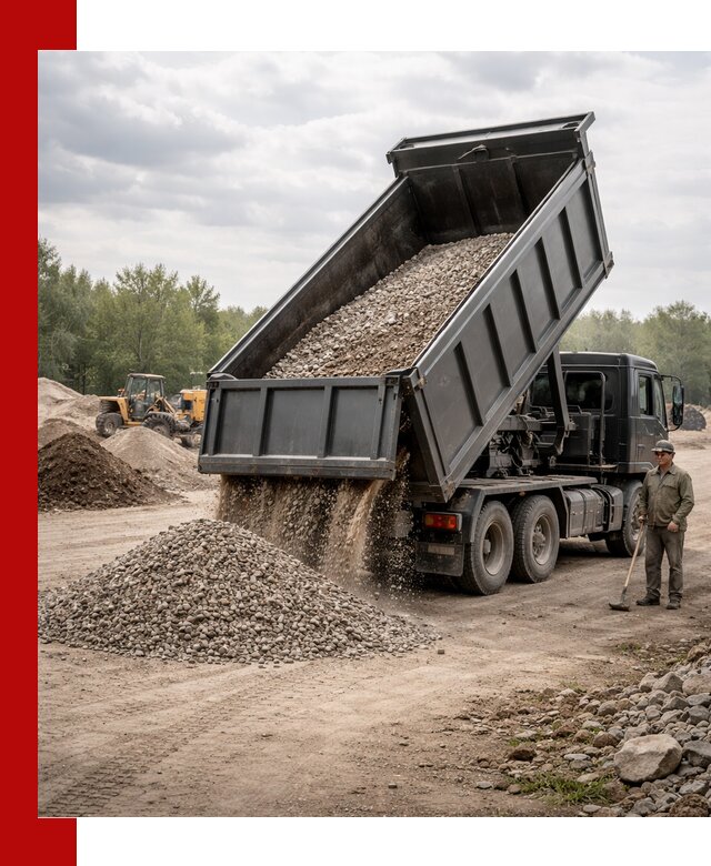 Доставка самосвалом 30 м3 по выгодным ценам в Россоши