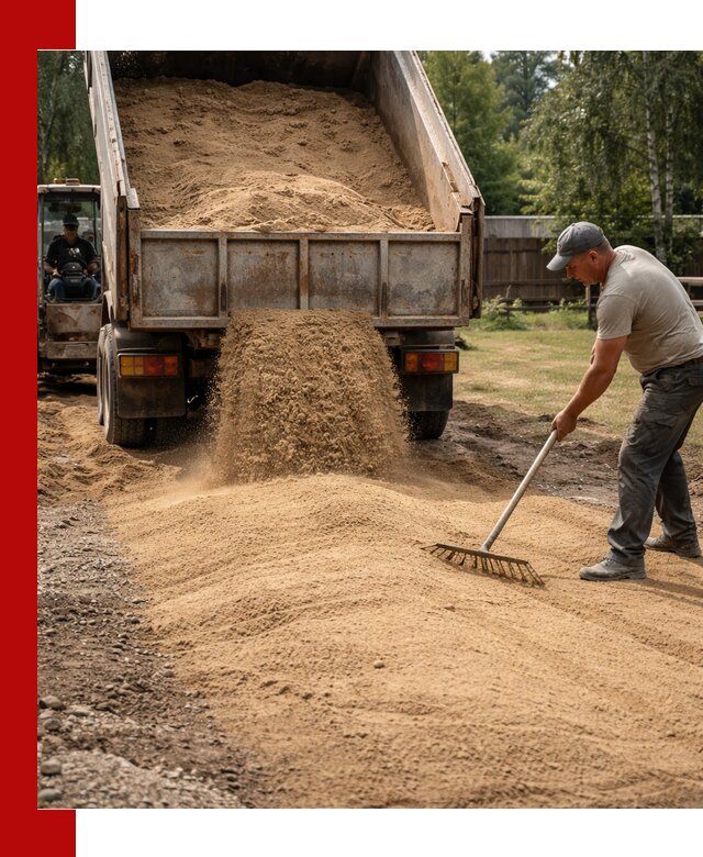 Отсыпка участка песком в Россоши быстро и качественно