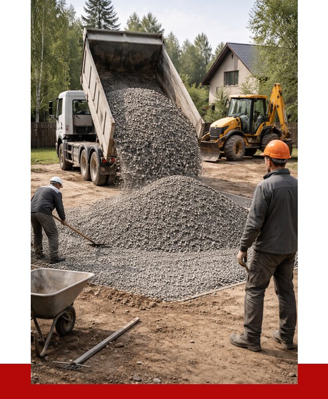 Отсыпка участка щебнем в Россоши от 6740 р. ПРОНЕРУДРсс