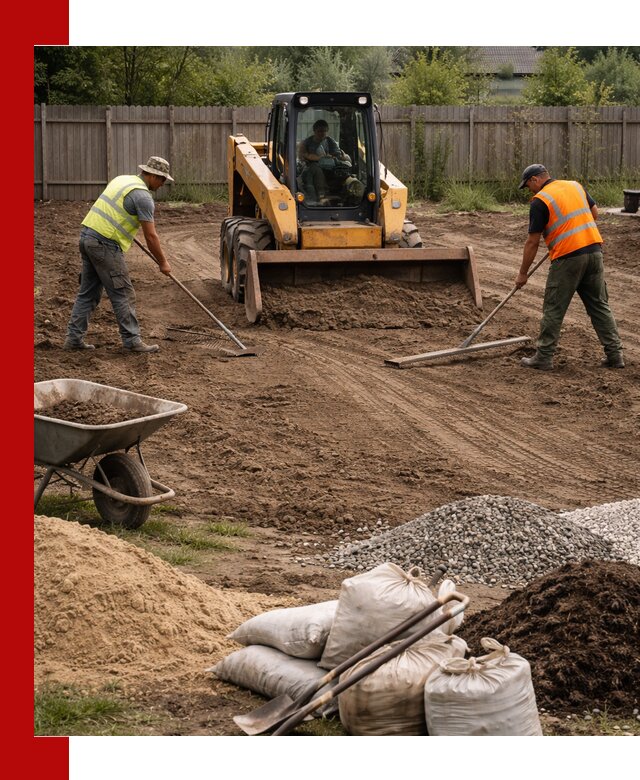 Выравнивание участка под строительство и благоустройство в Россоши
