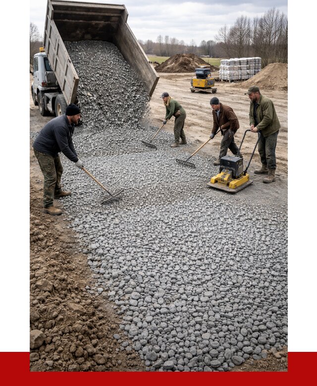 Устройство щебеночной подушки в Россоши от 4666 р. ПРОНЕРУДРсс